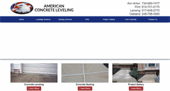 Desktop Screenshot of americanconcretelevelingmi.com