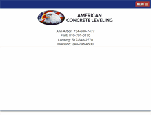 Tablet Screenshot of americanconcretelevelingmi.com